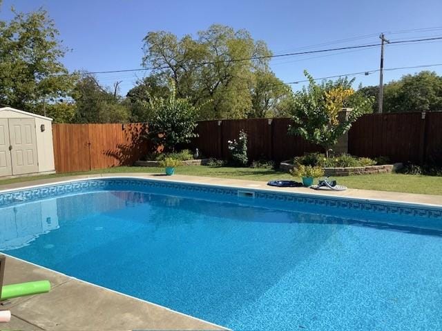 3809 N 2nd Pl, Rogers, AR 72756 - view of pool with a fenced backyard and a shed