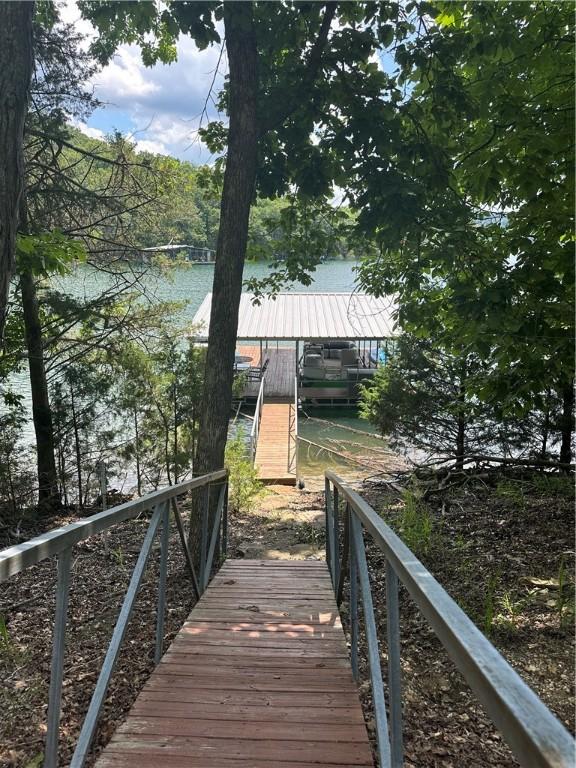 393 Timberlake Ln, Eureka Springs, AR 72631 - dock area featuring a water view