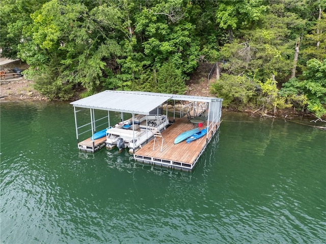 393 Timberlake Ln, Eureka Springs, AR 72631 - dock featuring a water view