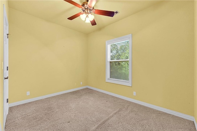 141 Hawn Ave, Huntsville, AR 72738 - carpeted spare room featuring a ceiling fan and lofted ceiling