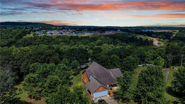 141 Hawn Ave, Huntsville, AR 72738 - aerial view at dusk of a forest view