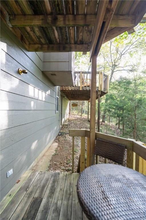 21271 Maple Dr, Garfield, AR 72732 - view of wooden terrace