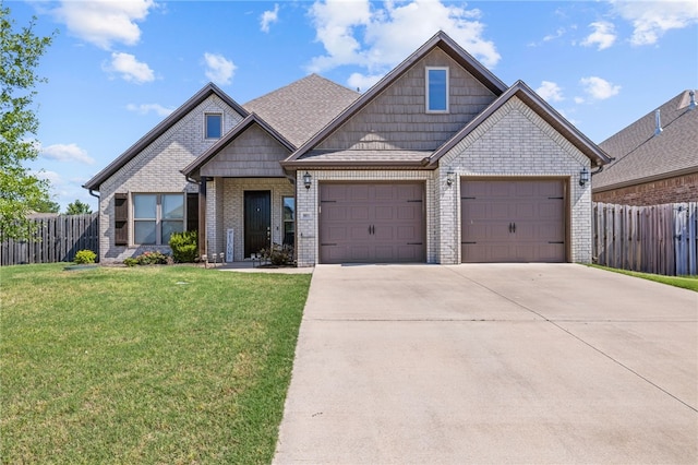 801 Bellmara Cir, Cave Springs, AR 72718 - craftsman-style house featuring a garage, concrete driveway, and brick siding