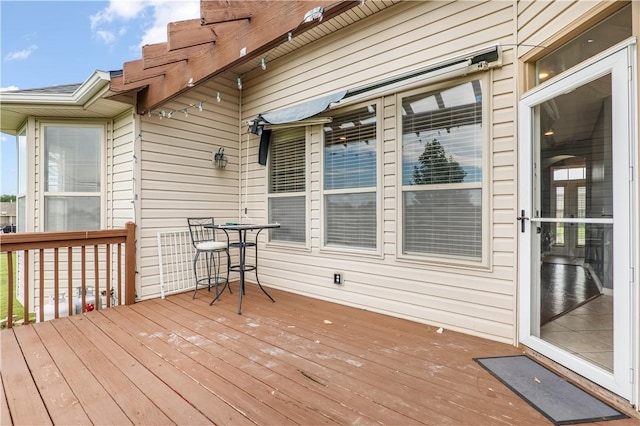 13449 Loyle Ln, Gravette, AR 72736 - view of wooden terrace