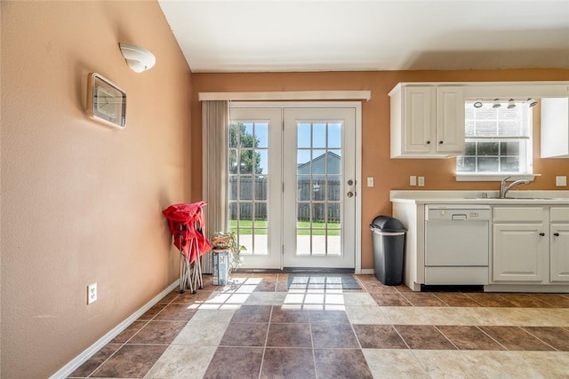 2523 Meadow Lake St, Springdale, AR 72764 - entryway with plenty of natural light and dark stone finish flooring