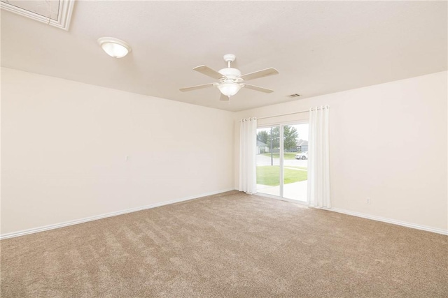 374 Meszaros Ct, Pea Ridge, AR 72751 - carpeted spare room featuring ceiling fan and baseboards