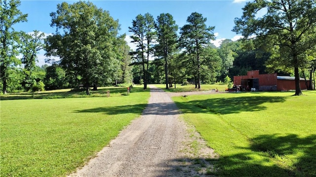 8500 Rock Creek Rd, Mulberry, AR 72947 - view of street with view of wooded area and a pole building