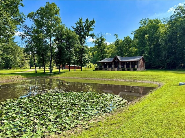 8500 Rock Creek Rd, Mulberry, AR 72947 - view of community featuring a water view and a yard