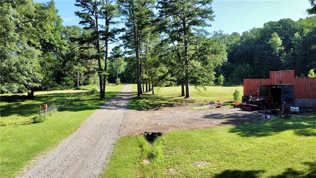 8500 Rock Creek Rd, Mulberry, AR 72947 - view of dirt / gravel road with a pole building