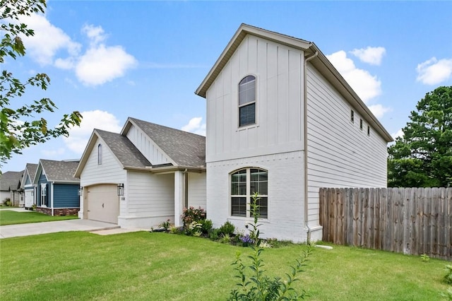 108 Dobson St, Pea Ridge, AR 72751 - view of front of house with board and batten siding, concrete driveway, a garage, and roof with shingles