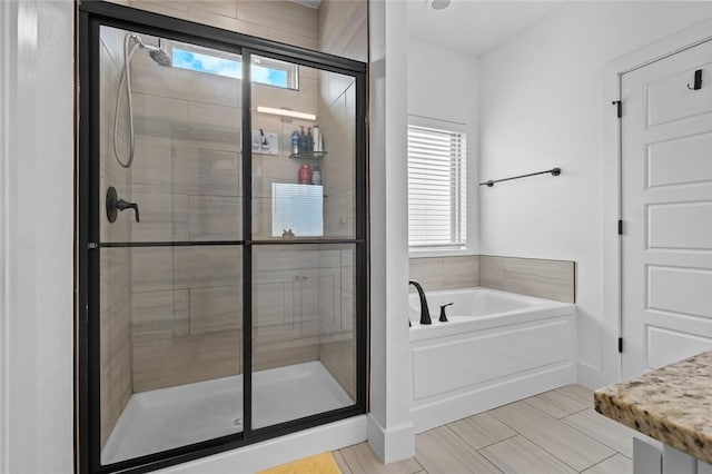108 Dobson St, Pea Ridge, AR 72751 - bathroom with a shower stall and a bath