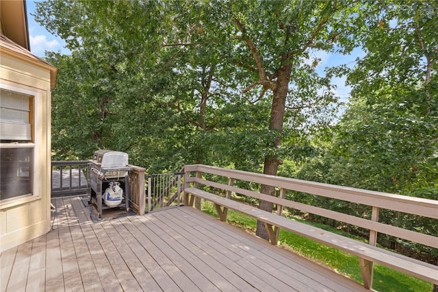 9382 Grimes Dr, Rogers, AR 72756 - wooden deck featuring a grill