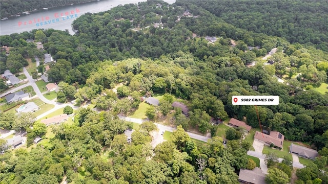 9382 Grimes Dr, Rogers, AR 72756 - bird's eye view of a heavily wooded area