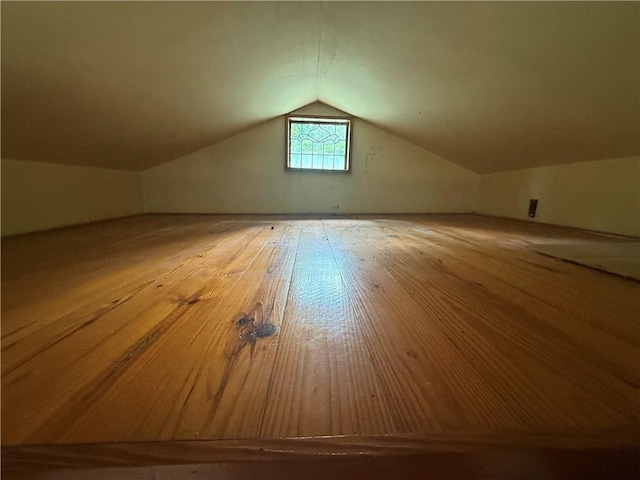 16 Nut St, Eureka Springs, AR 72632 - additional living space featuring vaulted ceiling and hardwood / wood-style flooring