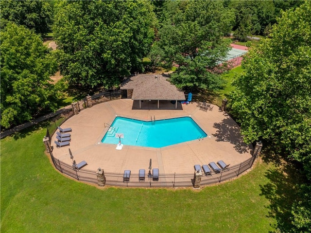 1018 N Canterbury Rd, Fayetteville, AR 72701 - community pool featuring a patio