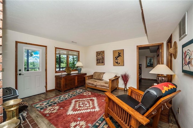 161 Hillcrest Rd, Eureka Springs, AR 72631 - living area with wood finished floors and baseboards