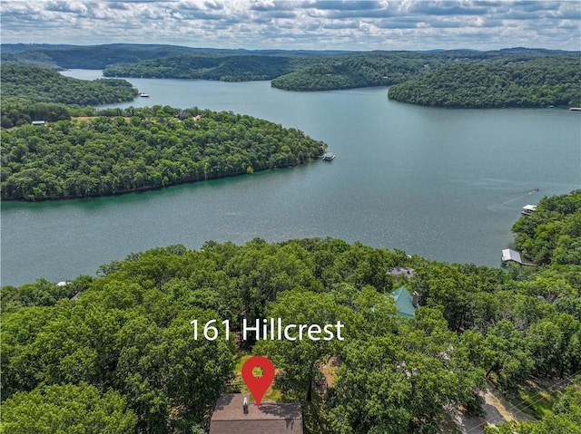 161 Hillcrest Rd, Eureka Springs, AR 72631 - aerial view of a large body of water