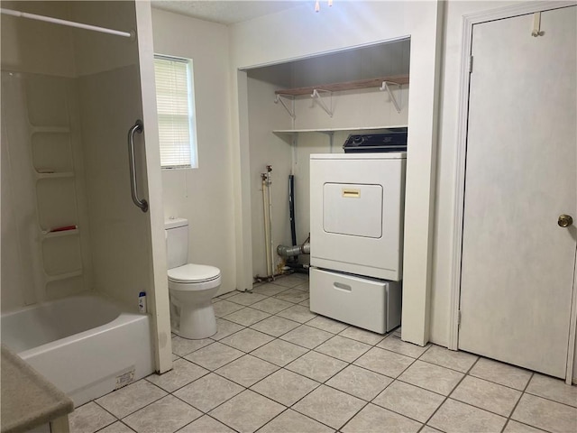 3218 Mulberry Wire Rd, Mulberry, AR 72947 - full bath featuring washer / clothes dryer, tile patterned floors, and washtub / shower combination