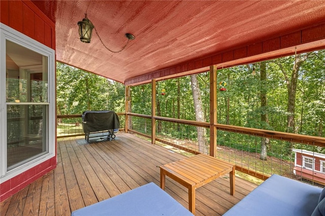 16590 Roughton Ln, Pea Ridge, AR 72751 - deck featuring a grill