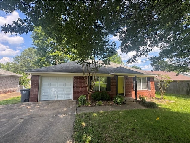 116 Autumn Cv, Searcy, AR 72143 - ranch-style house with driveway, an attached garage, and brick siding