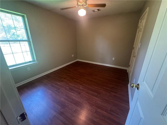 116 Autumn Cv, Searcy, AR 72143 - empty room with dark wood-style floors and ceiling fan