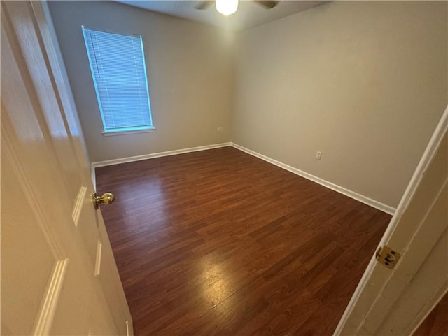 116 Autumn Cv, Searcy, AR 72143 - unfurnished room featuring dark wood-style flooring and a ceiling fan