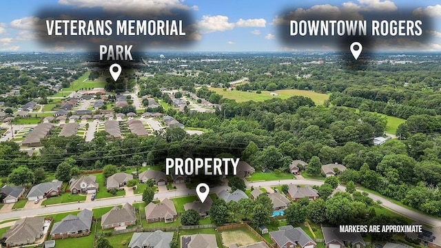 1409 S Breckenridge Loop, Rogers, AR 72756 - aerial view of residential area