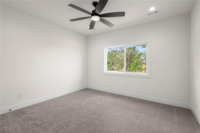 8607 W Feathered Nest Run, Bentonville, AR 72713 - carpeted empty room with ceiling fan and recessed lighting