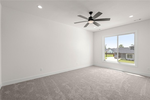 8607 W Feathered Nest Run, Bentonville, AR 72713 - carpeted empty room featuring recessed lighting and ceiling fan
