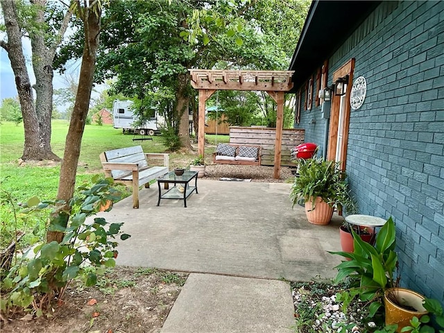 3383 Sr 164 E, Dover, AR 72837 - view of patio / terrace with a pergola
