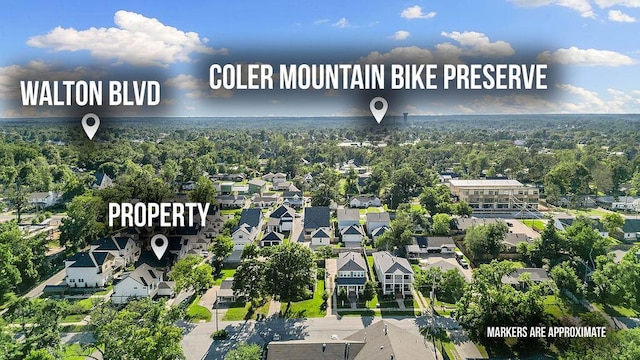103 NW Ozark Way, Bentonville, AR 72712 - aerial perspective of suburban area