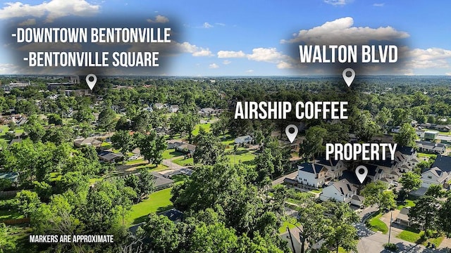 103 NW Ozark Way, Bentonville, AR 72712 - aerial view of residential area