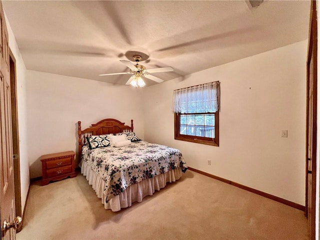 31 Table Rock Dr, Holiday Island, AR 72631 - bedroom with light carpet and ceiling fan