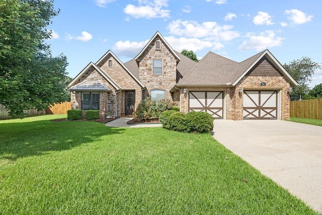 4130 Willowbend Dr, Rogers, AR 72758 - view of front facade with driveway, a garage, brick siding, and roof with shingles