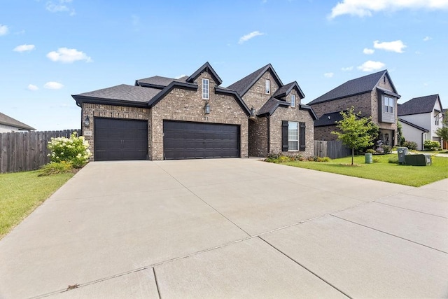 1428 Allens Mill Way, Cave Springs, AR 72718 - french country style house featuring an attached garage, concrete driveway, and brick siding