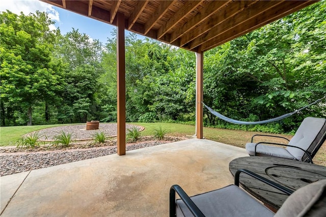 348 Whitcliff Dr, Cave Springs, AR 72718 - view of patio / terrace with view of scattered trees