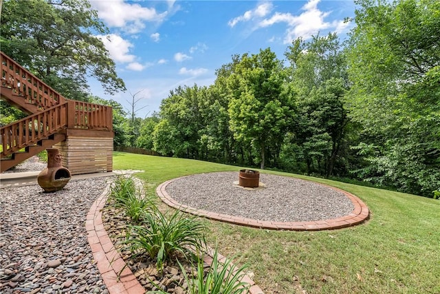 348 Whitcliff Dr, Cave Springs, AR 72718 - view of grassy yard featuring stairway