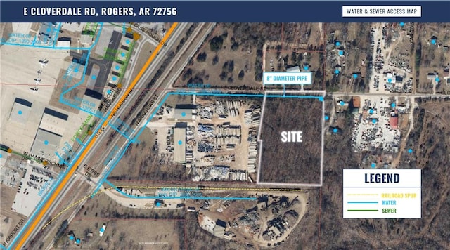 E Cloverdale Rd, Rogers, AR 72756