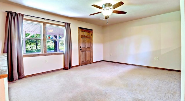 19135 Shoreline Way, Fayetteville, AR 72703 - carpeted empty room with ceiling fan and baseboards