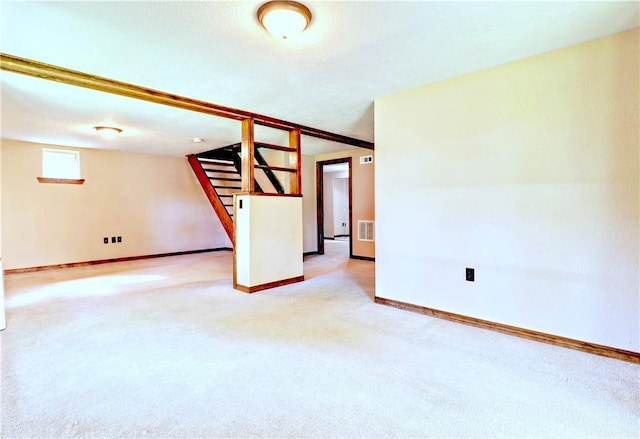 19135 Shoreline Way, Fayetteville, AR 72703 - carpeted spare room with stairway and baseboards