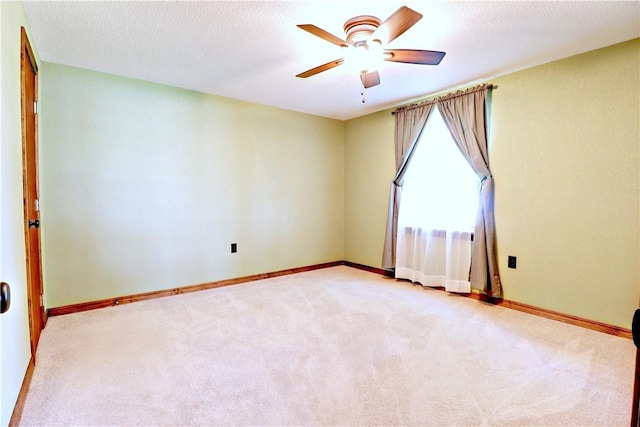 19135 Shoreline Way, Fayetteville, AR 72703 - spare room featuring a ceiling fan, light colored carpet, and a textured ceiling