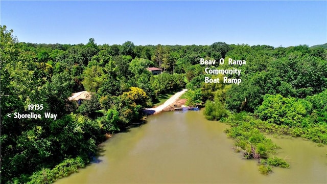 19135 Shoreline Way, Fayetteville, AR 72703 - bird's eye view of a heavily wooded area