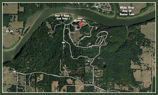 19135 Shoreline Way, Fayetteville, AR 72703 - aerial map of property and surrounding area