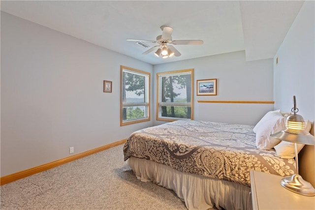 188 Point Mirage Rd, Eureka Springs, AR 72631 - bedroom featuring light colored carpet and ceiling fan