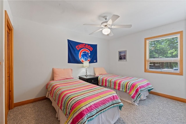 188 Point Mirage Rd, Eureka Springs, AR 72631 - bedroom featuring carpet flooring and ceiling fan