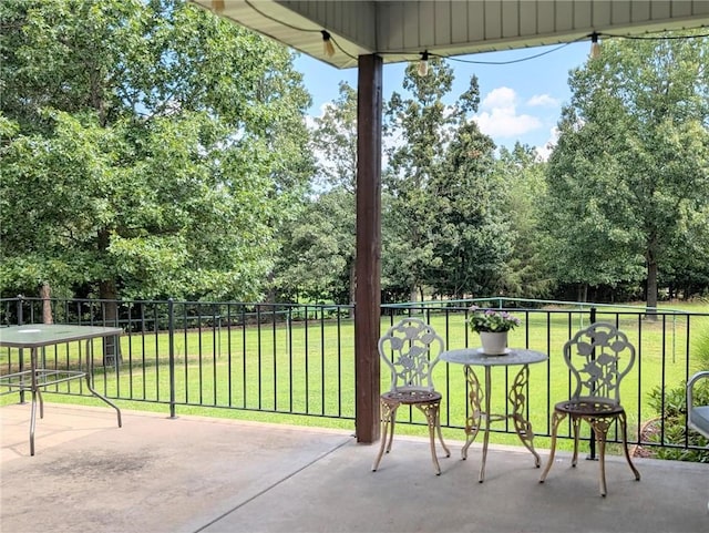 1445 Woodhaven Ln, Harrison, AR 72601 - view of patio with view of wooded area