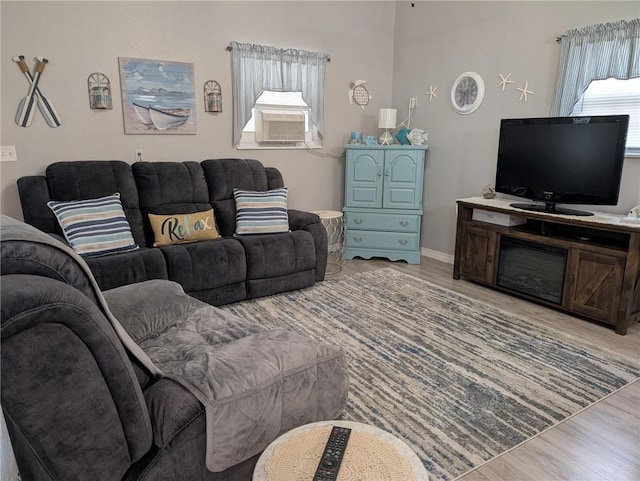 1445 Woodhaven Ln, Harrison, AR 72601 - living area featuring light wood-type flooring and baseboards