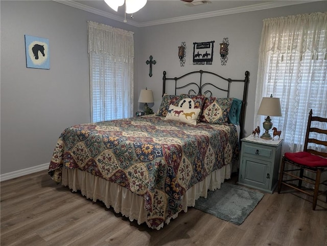 1445 Woodhaven Ln, Harrison, AR 72601 - bedroom featuring light wood-style flooring and ornamental molding