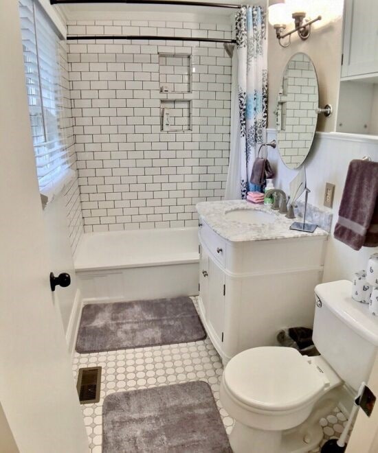 151 W Van Buren, Eureka Springs, AR 72632 - bathroom with vanity and a shower with shower curtain