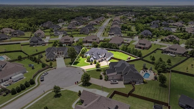 1200 Birkshire Cir, Cave Springs, AR 72718 - aerial perspective of suburban area with property parcel outlined